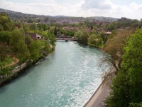 Beautiful view of the river in Bern